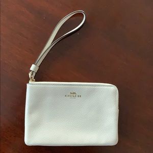 Coach leather wristlet